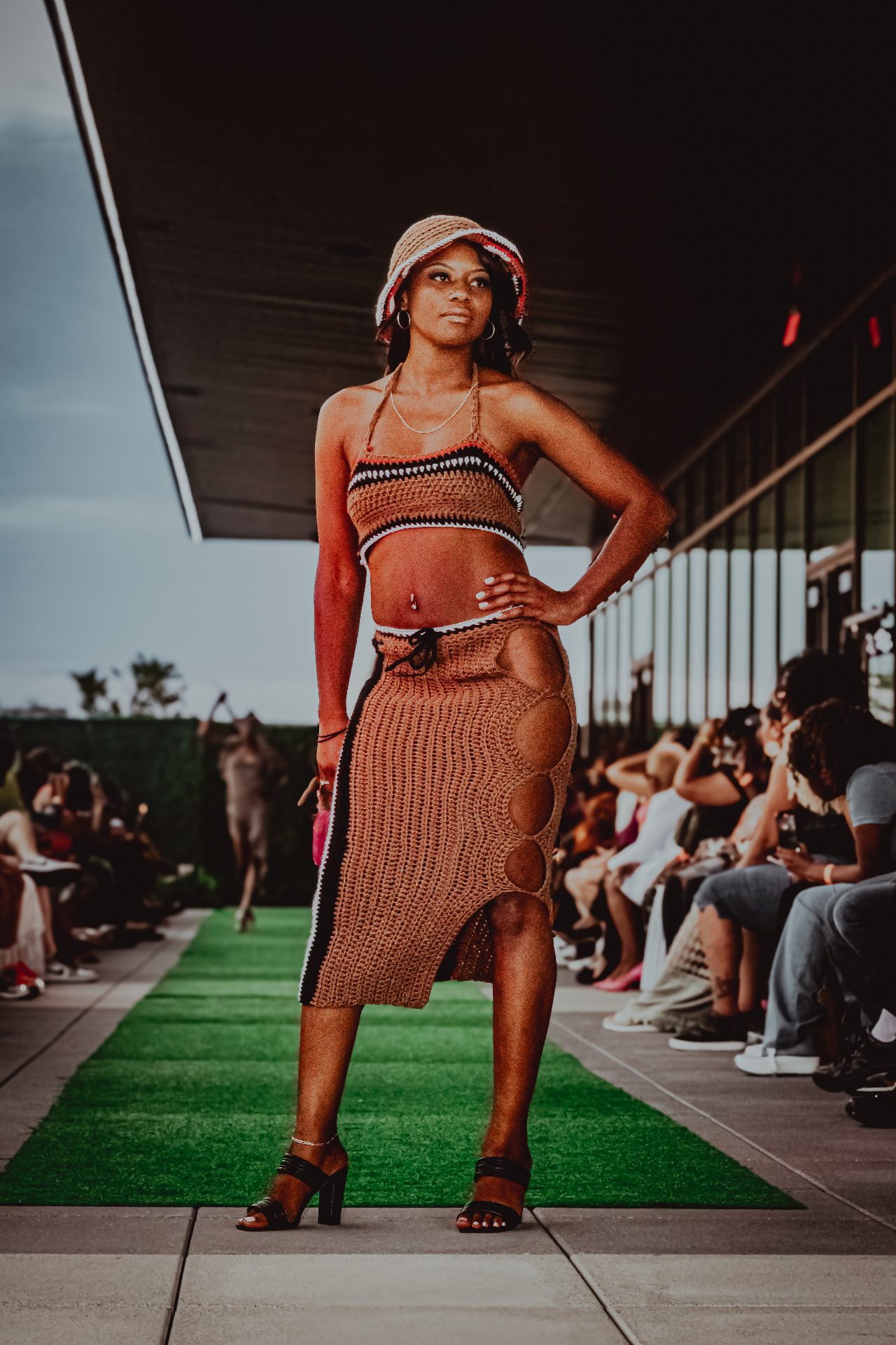 Runway fashion model